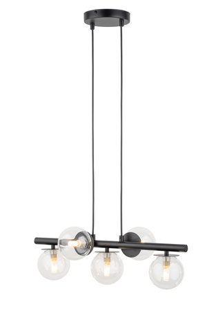 [40791] AVOLA 5 pendant - black/transparent