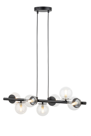 [40792] AVOLA 7 pendant - black/transparent