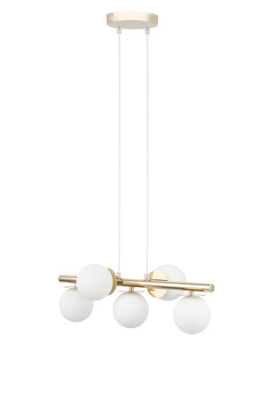 [40795] AVOLA 5 pendant - glod/white