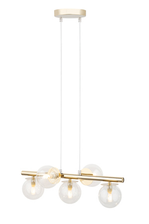 [40799] AVOLA 5 pendant - glod/transparent